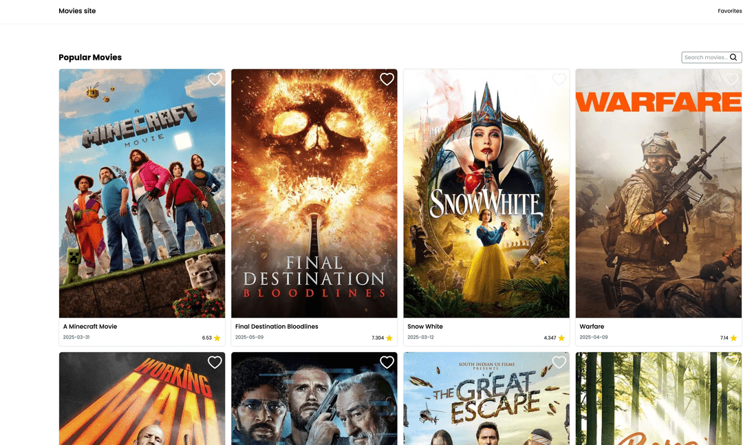 Movie Website